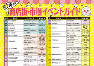 神戸市内の商店街・市場イベントガイド（2017夏・秋号）が完成！！